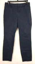 Old Navy Pixie Pants Womens 2 Regular Navy Blue Stretch Chino