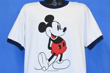 vintage 70s MICKEY MOUSE WALT DISNEY CARTOON RINGER t-shirt EXTRA LARGE XL