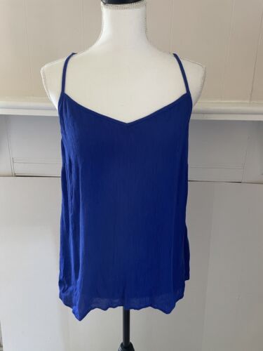 LILLY PULITZER Crepe CAMISOLE, Royal BLUE Size Me… - image 1