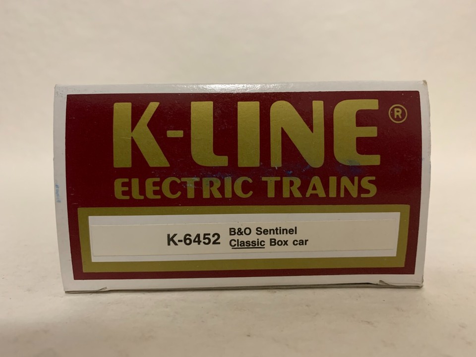 KLINE K6452, BALTIMORE & OHIO CLASSIC BOX CAR 6452, OB (1991) eBay