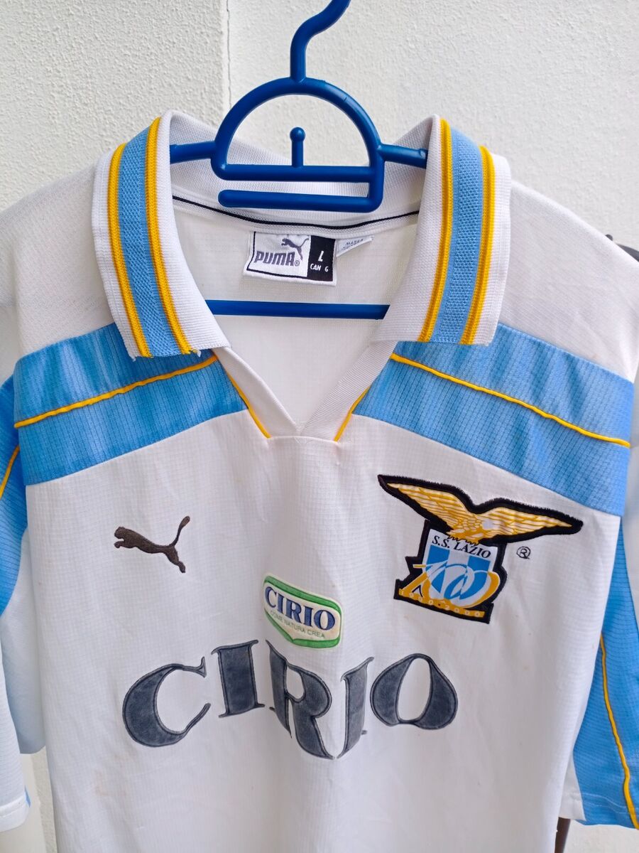 Vintage 1999 2000 Lazio Italy Puma Boksic 8 Cirio L Jersey Vintage 1999 2000 Lazio Italy Puma Boksic 8 Cirio L Jersey