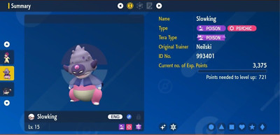 Pokemon Scarlet & Violet 6IV Shiny Galarian Slowking Max EVs