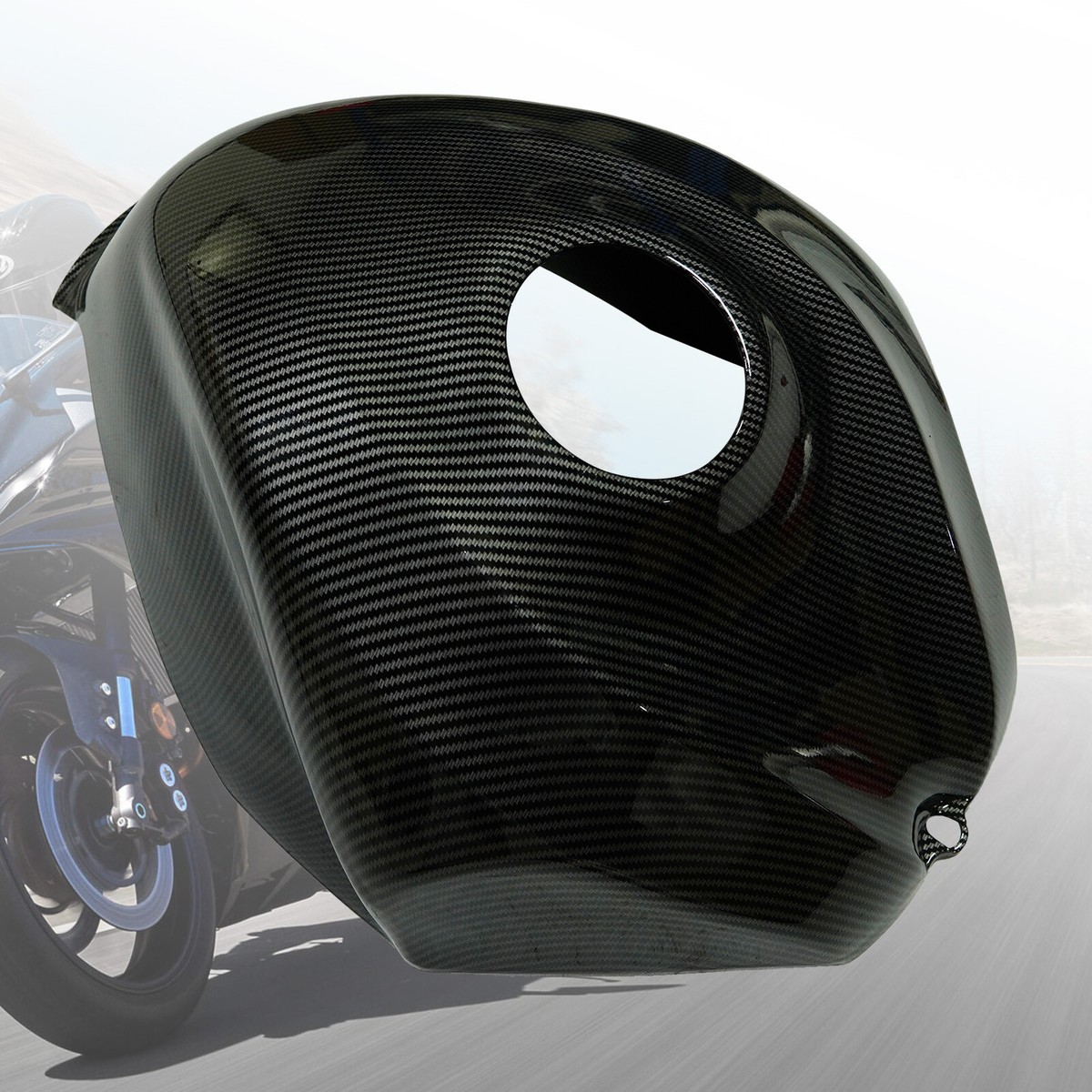 Gas Fuel Tank Cover Fairing Carbon Fiber Style For SUZUKI GSXR 600