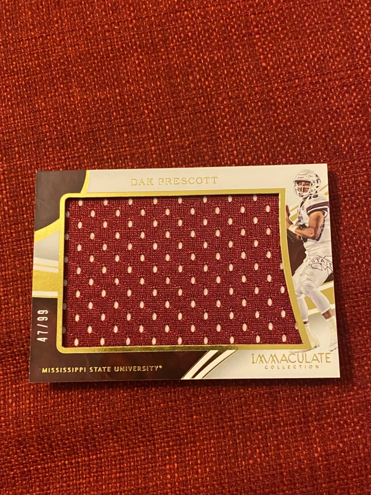 Dak Prescott Panini Immaculate Collegiate Immaculate Jumbos Relics #23 Base