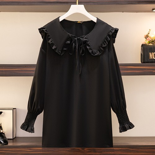 Ladies Girls Blouse Shirt Ruffle Frill Loose Drawstring Casual Pullover Top Chic - Picture 11 of 11