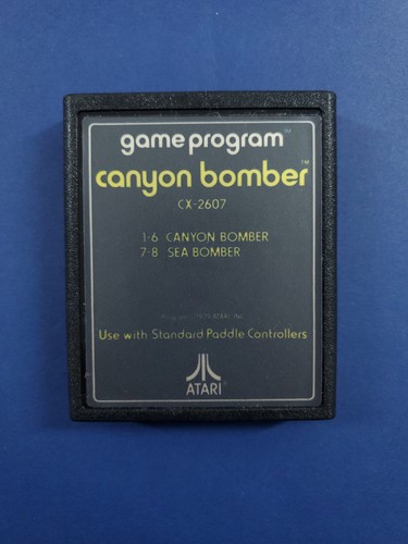 Vintage Atari 2600 Game CANYON BOMBER Complete in Box with Manual Inserts - Picture 4 of 10
