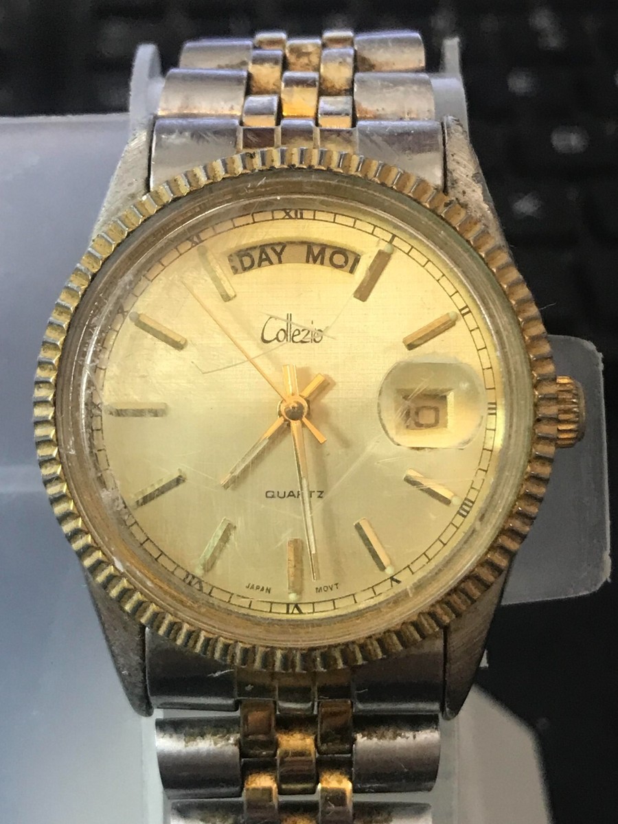 Collezio Quartz Water Resistant Wrist Watch Collezio Quartz Watch Large Dial And Numbers, Elastic Band  main image 4