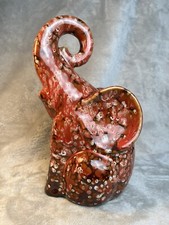 Trunk Up Lucky Elephant Colorful Woodland Pattern 10" Great Gift!