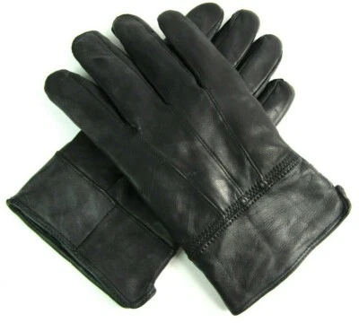 Hommes Neuf Original Super Cuir Souple Noir Conduite Quotidien Gants Entièrement - Photo 1/4