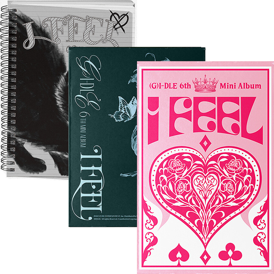 GIRL (G) I-DLE I FEEL 6th Mini Album CD+Photo Book+2 Card+