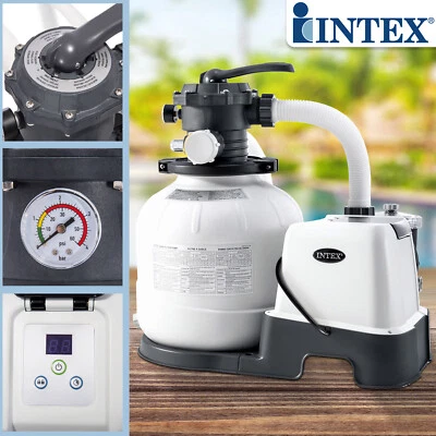 Intex Sandfilter 10m³ Sandfilteranlage Salzwassersystem Filter Pool Filterpumpe - Bild 1 von 4