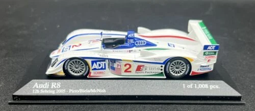 Minichamps 1/43 Audi R8 2º puesto 12º Sebring 2005 Pirro - 400051302 Foto 2 de 4