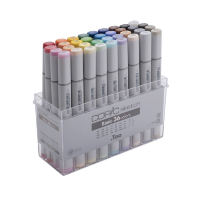 Too Copic Sketch Basic 36 Color Set illustration Manga Anime 