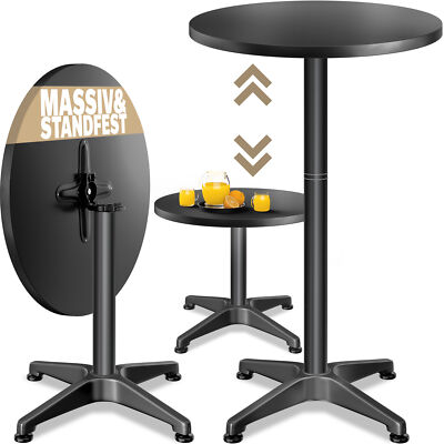 Stehtisch Bistrotisch Klappbar Höhenverstellbar Alu Rund Partytisch CASARIA 