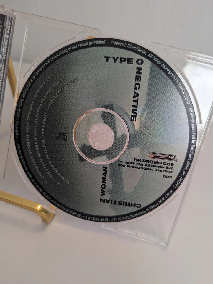 Тип O негатив христианская женщина компакт-диск сингл промо ультра редкая новом 1993 винтажный - Изображение 2 из 4