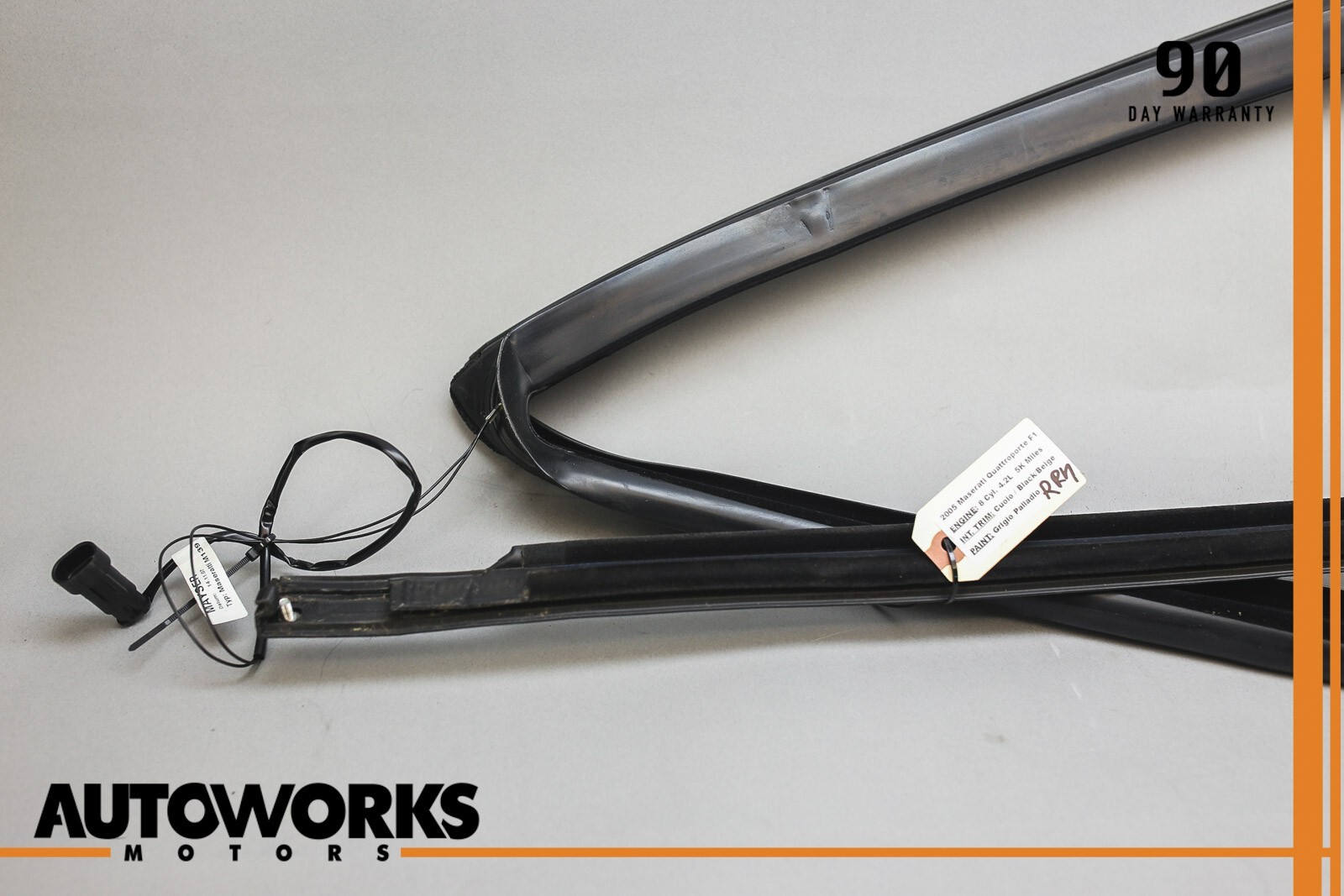 03-13 Maserati Quattroporte M139 Rear Right Side Window Weather Strip Seal OEM