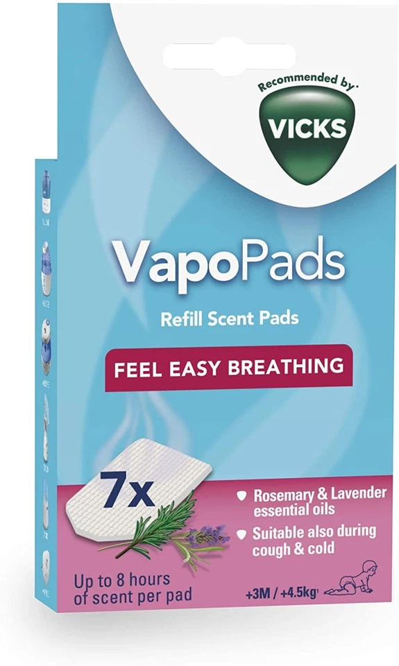 Vicks VapoPads Rosemary Lavender Menthol Oils Refill Diffuser Vaporiser Plug-In - Image 2 of 4