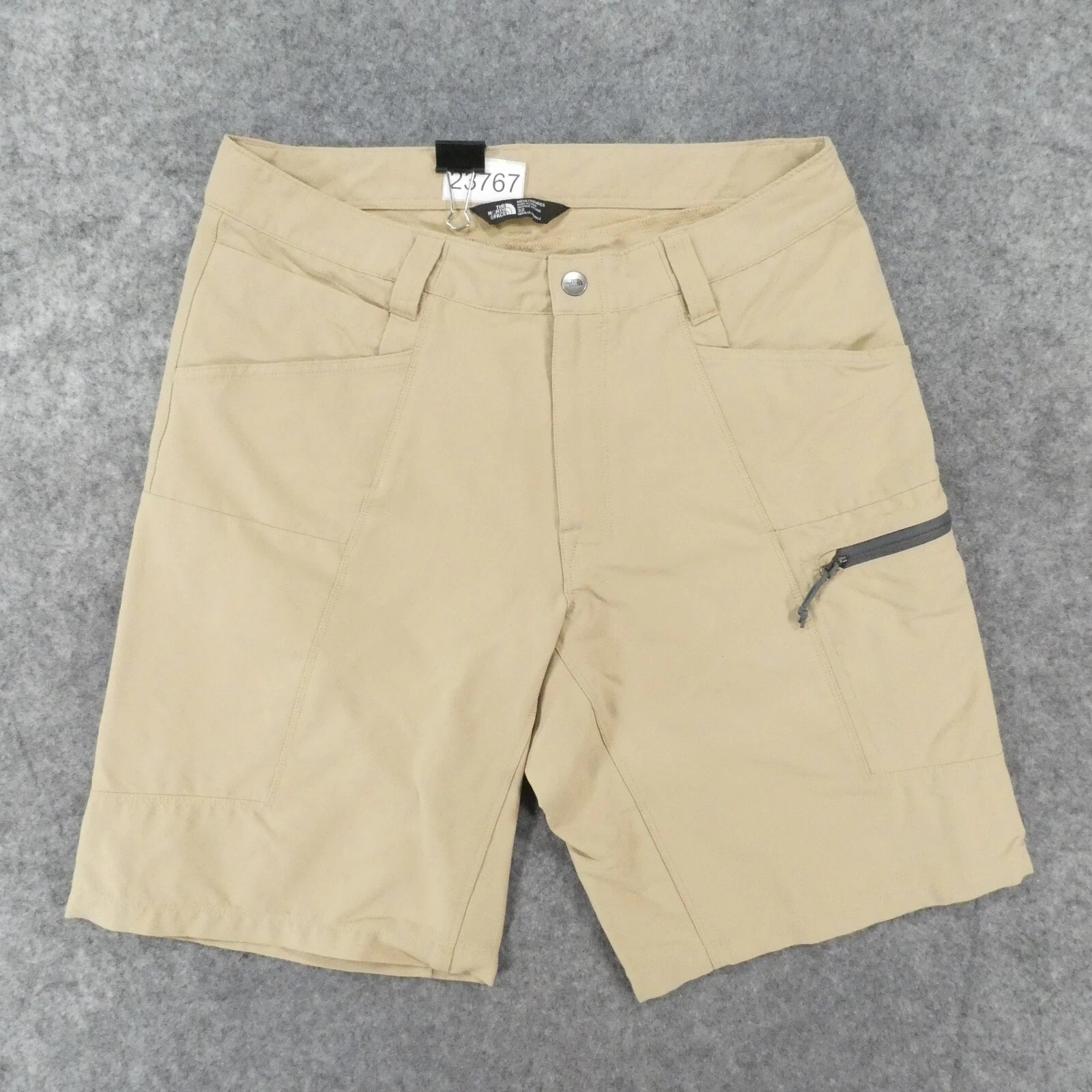 The North Face Shorts Mens 32 Stretch Cargo Flat Front Beige Lightweight