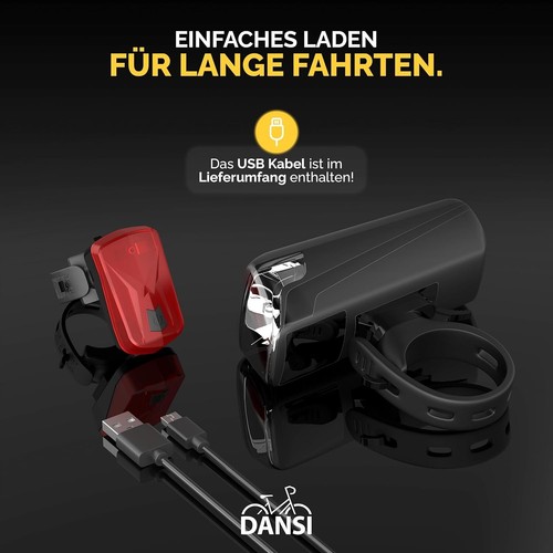 DANSI LED Light Set - Illuminazione per biciclette omologata StVZO con 60, 30 e - Foto 4 di 7