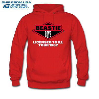 Beastie Boys-Licensed To Ill Tour Hoodies & Sweatshirts Size S-2XL Ship  From USA