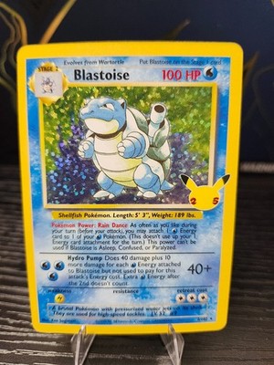 NM Blastoise & Venusaur Celebrations Cards 25th Anniversary