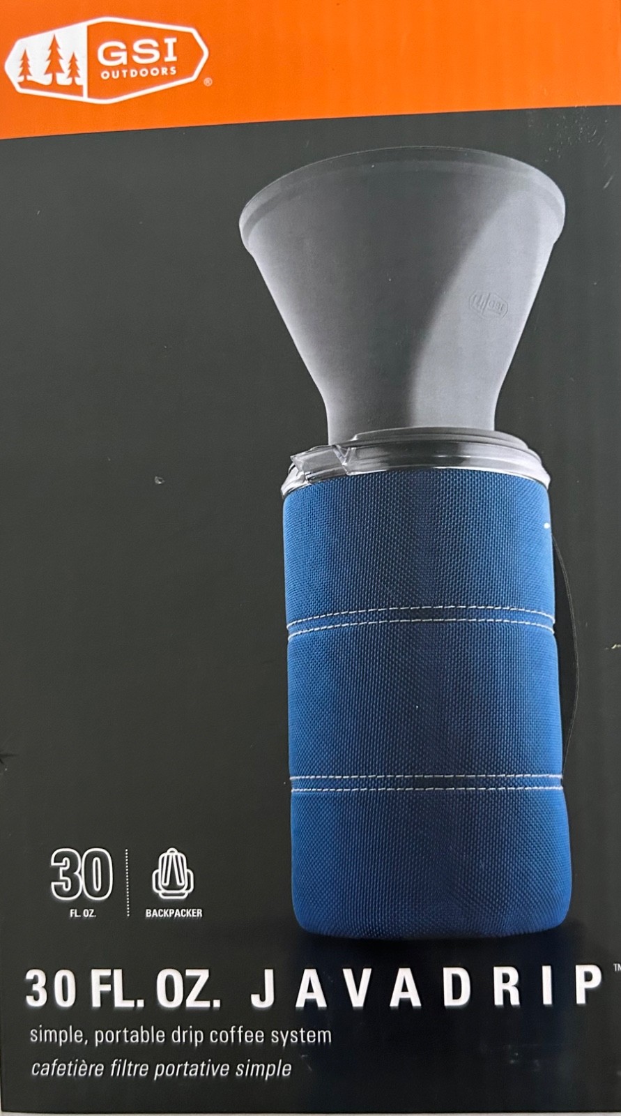 GSI Sports Javadrip 30 Oz. Blue Portable Coffee System - New