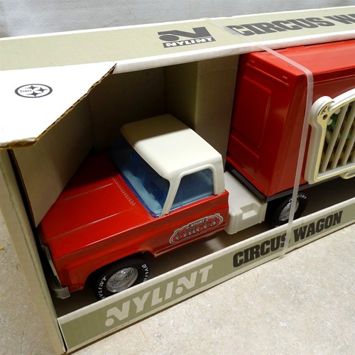 Vintage Nylint Circus Wagon Truck Set No. 4140 In Box + Animals, Steel, Rare - Picture 4 of 15