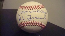 Dick Tracewski AUTOGRAPHED OFFICIAL MAJOR LEAGUE BASEBALL 1984 WSC DETROIT JSA 