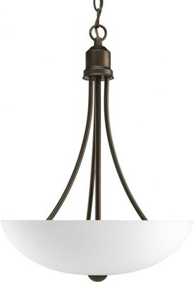 Progress Modern Pendant Bronze Etched Glass BULK $