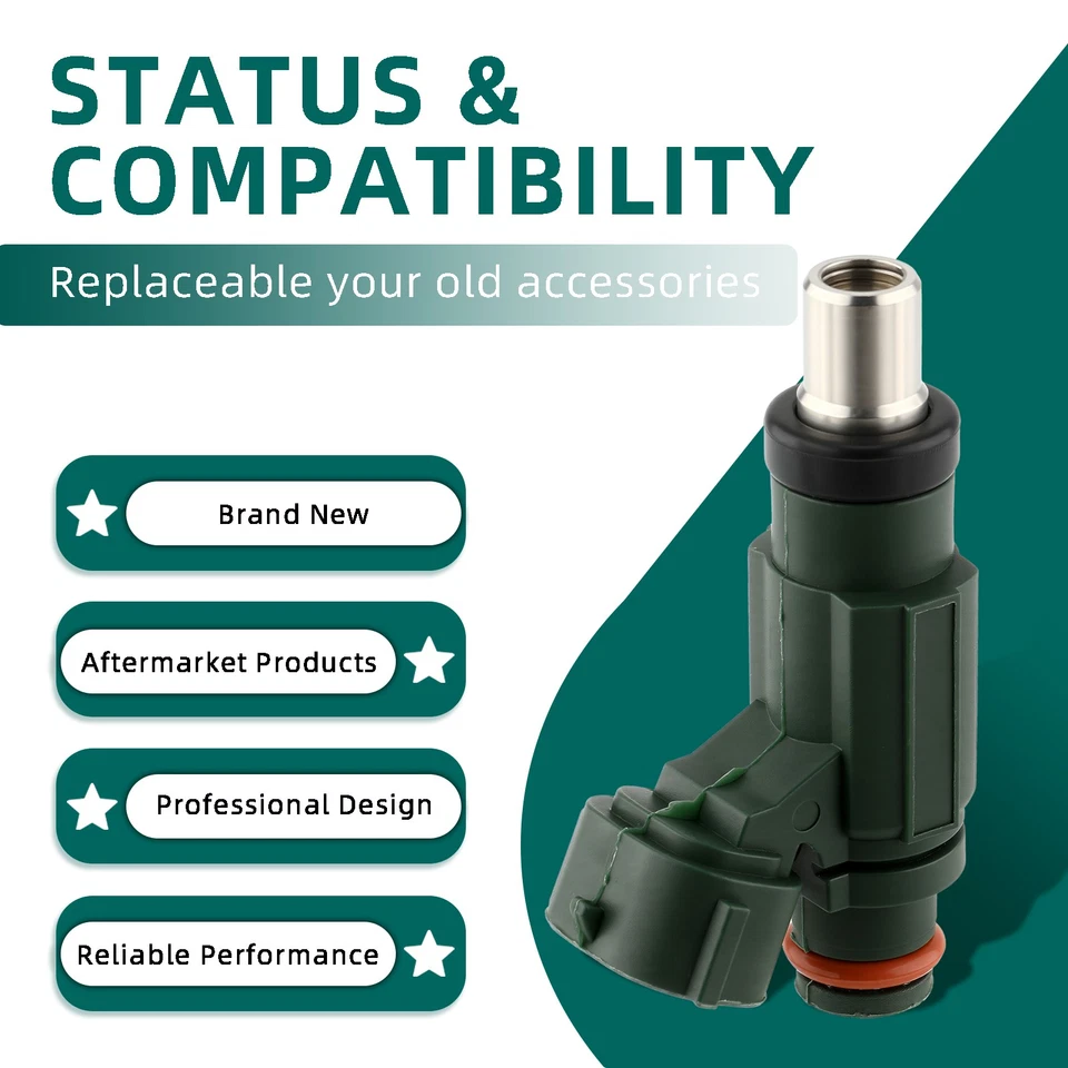 2x Inyector de combustible para Kawasaki Vulcan S 650 Vulcan 900 2006-10 EAT287 49033-0011 Foto 3 de 4