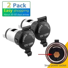 12V Auto Motorcycle Motorcycle Cigarette Lighter Power Plug Socket for Motorcycl