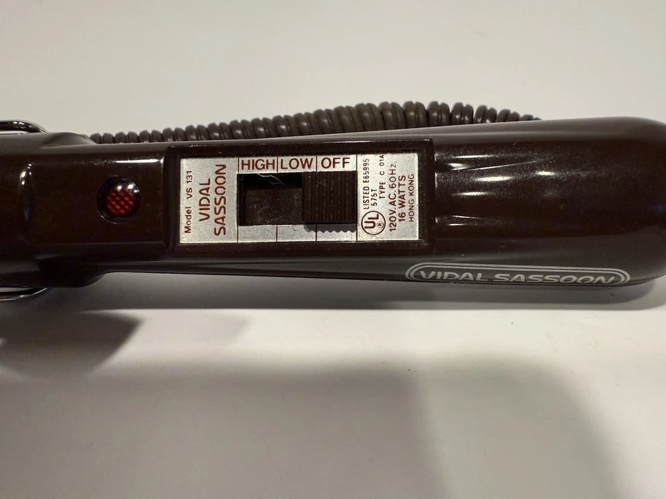Vidal Sassoon VS‑131 Curling Brush/Iron Set w/Case & Manual – Tested Works - Image 3 of 4