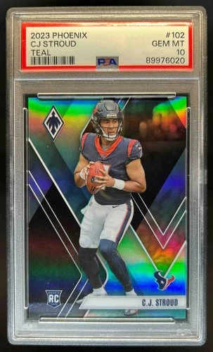 2023 Panini Phoenix C.J. Stroud RC Teal Rookie #/150 Texans PSA 10 GEM MINT