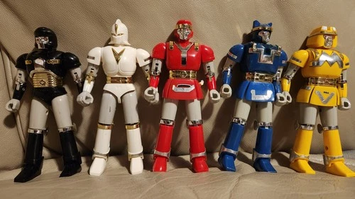 Vintage Battle Borg 1995 MMPR Power Rangers Alien Rangers Bandai Lot of 5