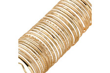 10PCS Stackable Bangle Bracelets Set Cuff Women Jewelry