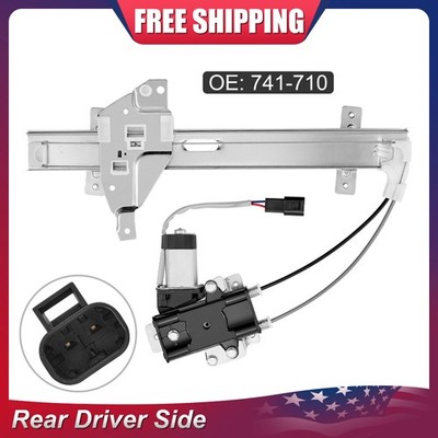 Rear Left Driver Side Power Window Regulator w/ Motor Fit For 97-04 Buick Regal