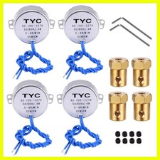 REENFAYA 4PCS Synchronous Synchron Motor Turntable Motor 110V Motor, 50/60Hz ...