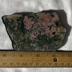 RHODONITE SLAB ~ 104 grams / rough agate jasper mineral rock pink cab black — photo 6
