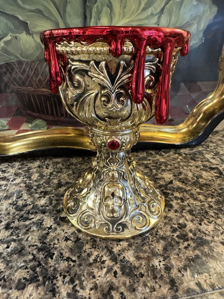 Bath & Body Works Cáliz Taza 3 Mechas Candelabro 2023 Halloween Nuevo Foto 4 de 4