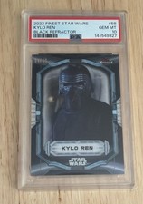 2022 Finest Star Wars Kylo Ren Black Refractor 4/10 PSA 10 💎