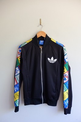 adidas Originals Multicolor Tape Labels Track TT Jacket S 2015 Black