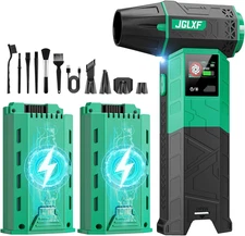 Upgraded Electric Air Duster, 130K RPM, Cordless Cleaner for PC and Car