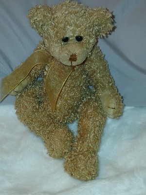1993 TY Beanie Bear Berkley Jointed Brown Nosed Bear 9 Inch Tush Tag In Place