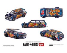 Mini GT x Kaido House Datsun KAIDO 510 Wagon Koi Wagon V1 Blue KHMG248 #248