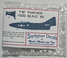 Starfighter Models 1/500 F9F Panther for Revell Aircraft Carriers