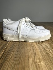 Nike Air Force 1 Low White Athletic Shoes Sneakers GS 314192 117 Boys Size 7Y