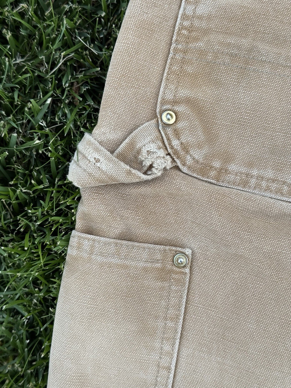 Men's Carhartt Double Knee Pants Distressed & Faded 3… - Gem