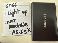 SP66 SAMSUNG T7 Portable SSD 4TB Storage External Solid State Not read Parts