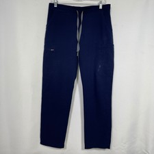 FIGS Technical Collection Navy Blue Cargo Pockets Scrub Pants Women's SMALL