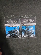 Tsunami SaltX Offset Light Circle Black Nickel Size 6/0 Hooks  (2) 27 pack 